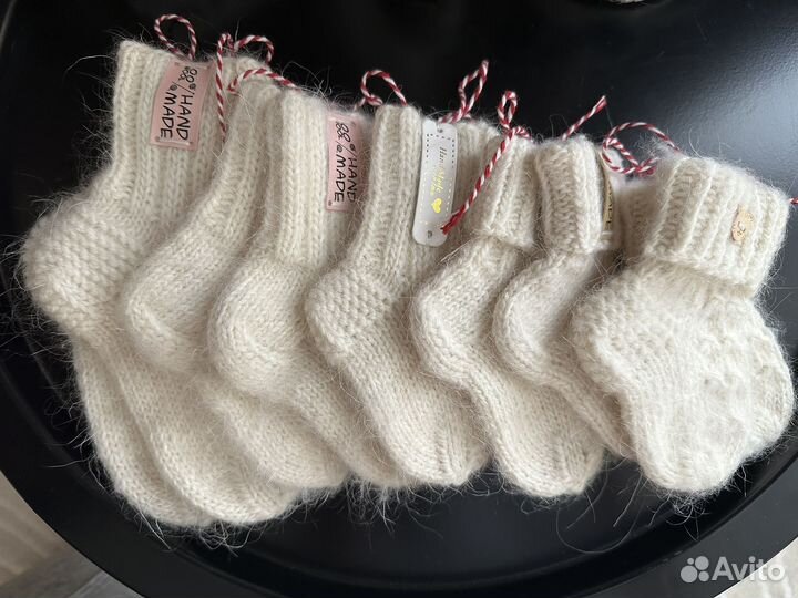 Пуховые Шерстяные Носки из козьего пуха детские