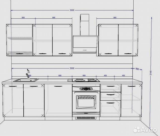 Встроенная кухня от производителя