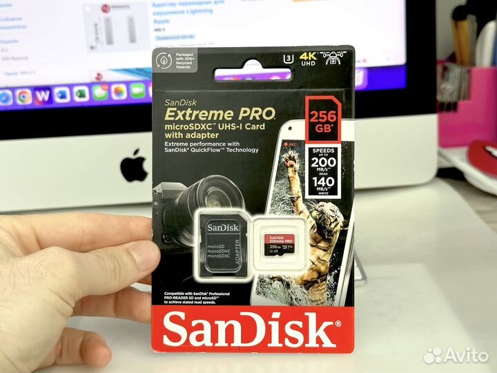 Карта памяти micro sd 256 gb Sandisk Extreme Pro