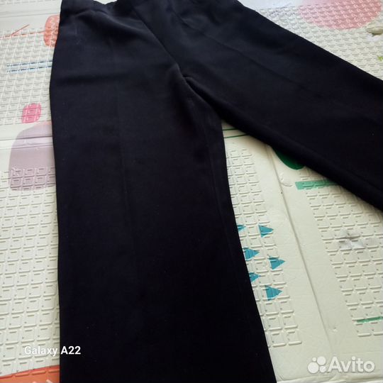 Брюки чёрные широкие в школу 150-155см