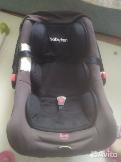 Автолюлька baby ton Atlas 0+ Brown