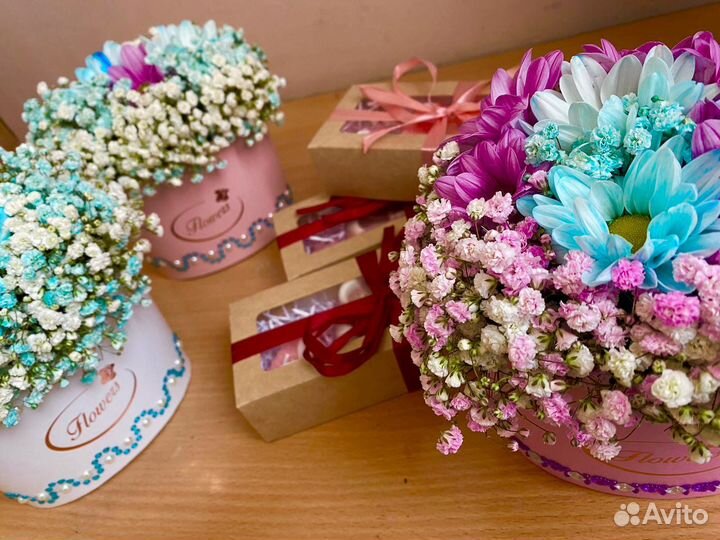 Букеты из гипсофил - сухоцвет