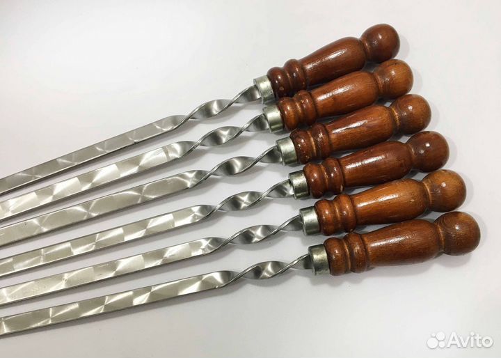 Шампуры с деревянной ручкой