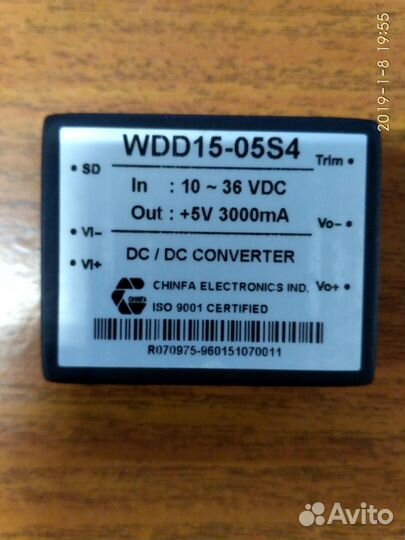 DC/DC конвертор WDD15-05S4