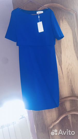 Платье Boss синее электро новое