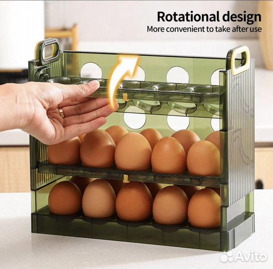 Контейнер для 20 яиц в полку холодильника