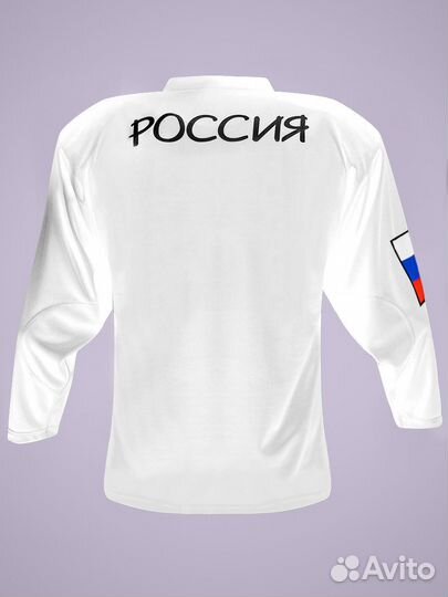 Хоккейная майка белая с гербом