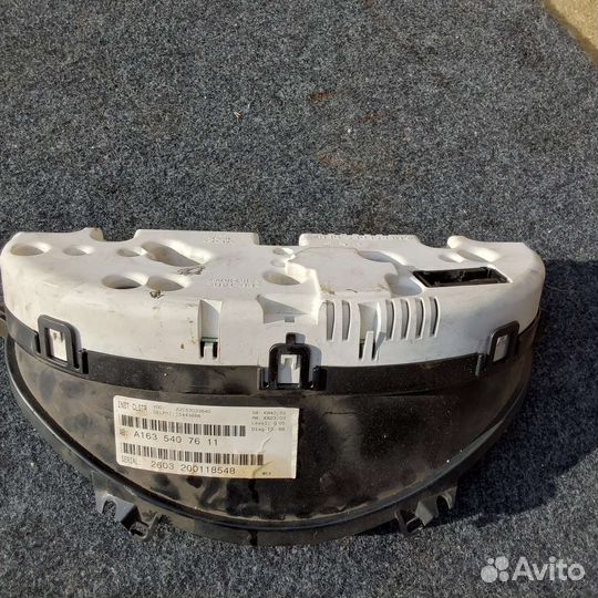 Mercedes ml w163 щиток панель приборов дизель