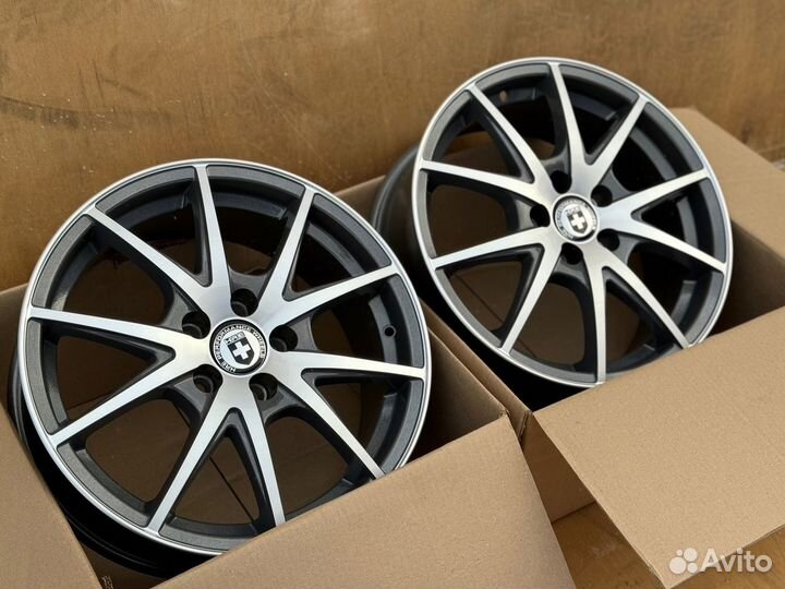 Диски r16 5x100 HRE P500 Графит с полировкой