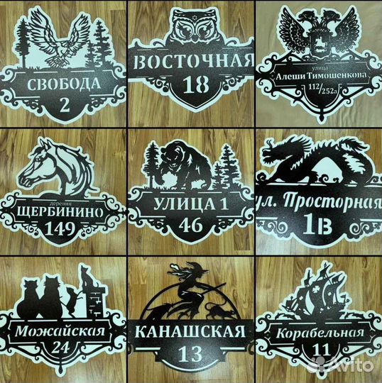 Указатель с адресом на дом