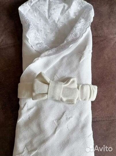 Плед, комплект на выписку летний