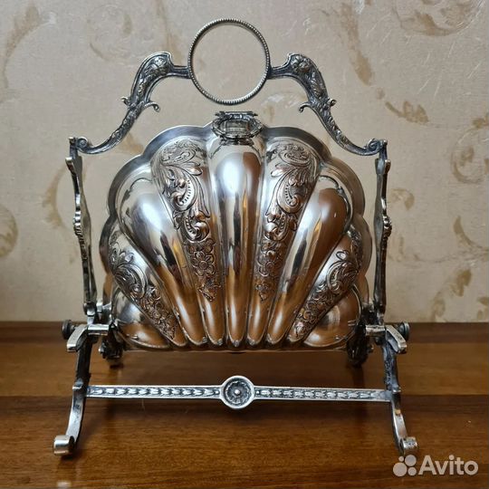 Антикварная бисквитница Англия Sheffield