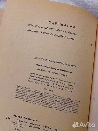 Девочка, мальчик и собака В.М. Воскобойников 1986