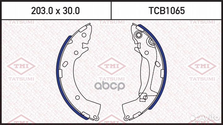 Колодки тормозные tatsumi hyundai Getz 02- TCB