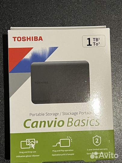 Внешний жесткий диск hdd 1тб Toshiba