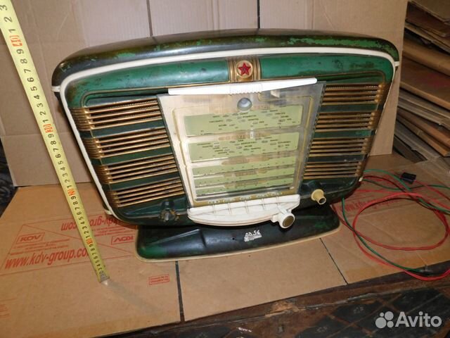 Старинный,ламповый радиоприемник Звезда -54,СССР
