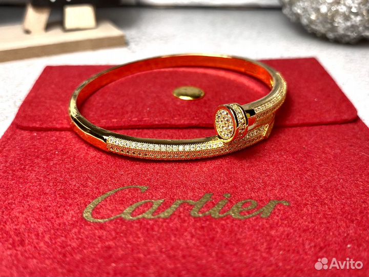 Браслет Cartier Картье гвоздь и серьги с пыльником