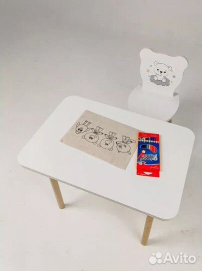 Детский стол и стул новый