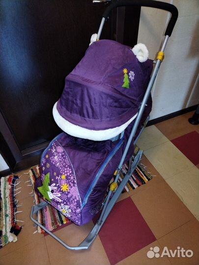 Детские санки коляска