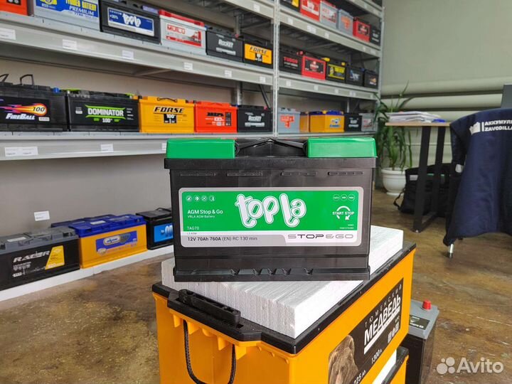 Аккумулятор гелевый Topla AGM 70 Ач обр 760 А