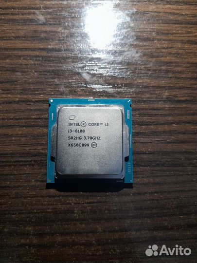 Процессор intel core i3 6100 socket 1151