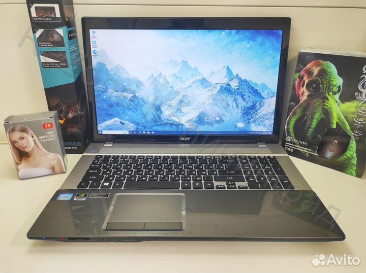 Игровой ноутбук Acer, 4 ядра, Full HD, 17 дюймов