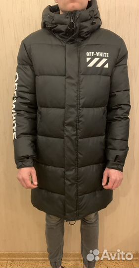 Новая зимняя куртка off white 50р