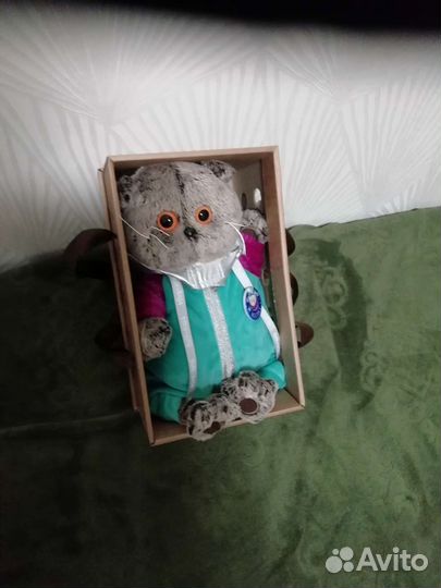 Игрушка Басик котик космонавт 25 см оригинал