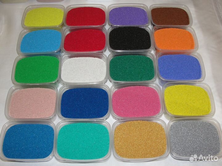 Цветной песок для праздников и свадеб