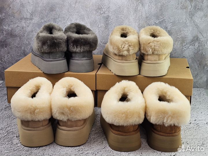 Ugg mate revival/ ugg slipper platform+4 расцветок