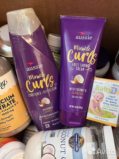 Шампунь + крем для кудрявых волос