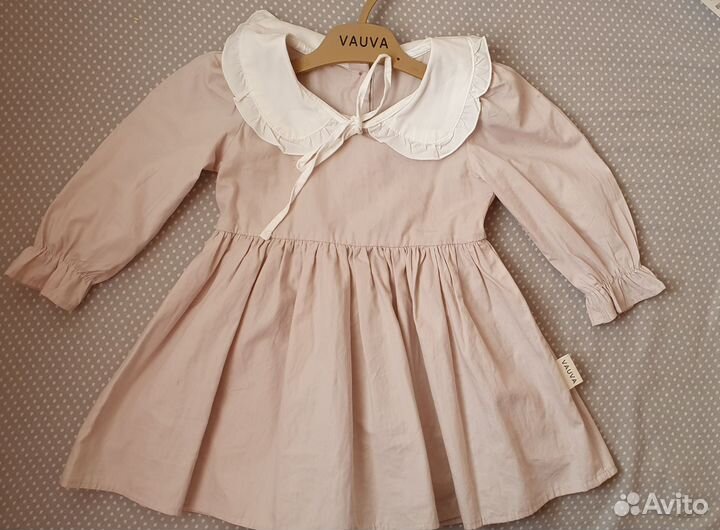 Платье с воротником vauva 80-86