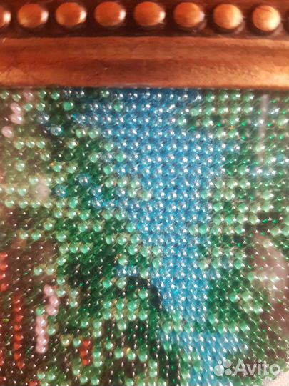 Картина бисером Качели