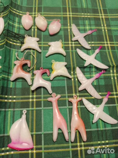 Игрушки для ёлки Малютки пластик