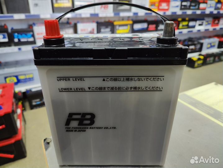 Акб 43Ач Furukawa (Япония) 46B19R узкий, прямой