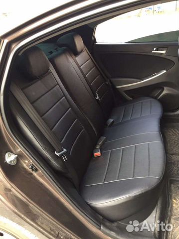 Чехлы новые экокожа для Hyundai Solaris 2011-2016