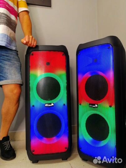 Мощная большая портативная колонка Eltronic 2053