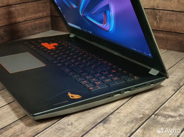Мощный Ноутбук Asus ROG strix 15.6/Core i7/1070/16