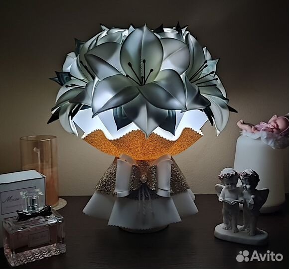 Светильники,Лилии,из изолона,ручная работа