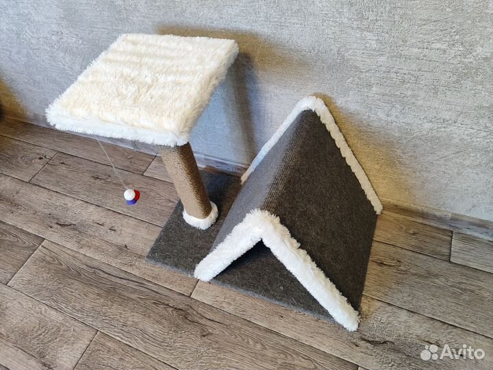 Когтеточка домик для кошек новая