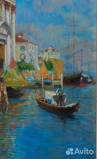 Картина маслом на холсте. Пейзаж Италия Венеция