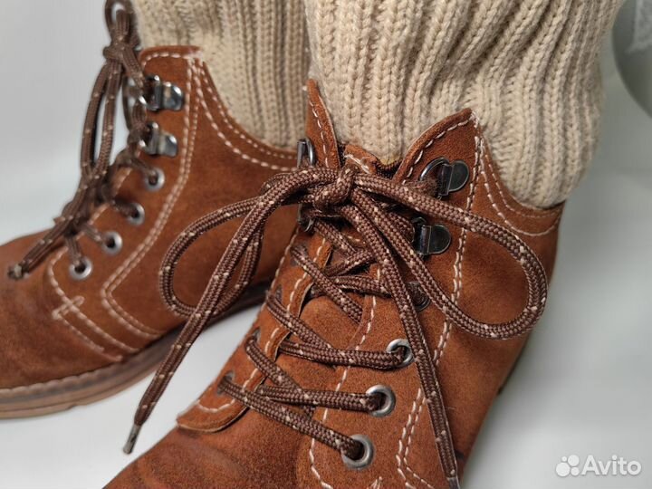 Натуральные женские зимние ботинки