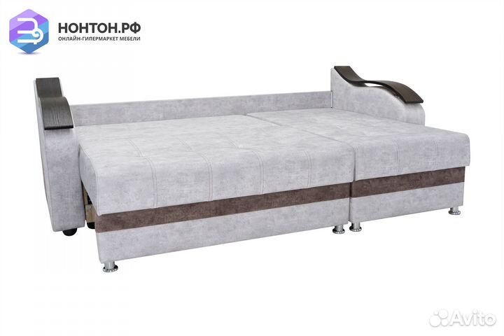 Диван угловой тик-так Милан бежевый