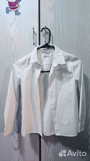 Рубашки пакетом 128 134на мальчика