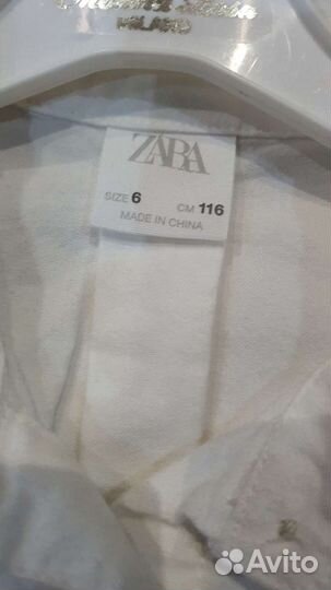 Рубашка удлинённая Zara 116 - 122