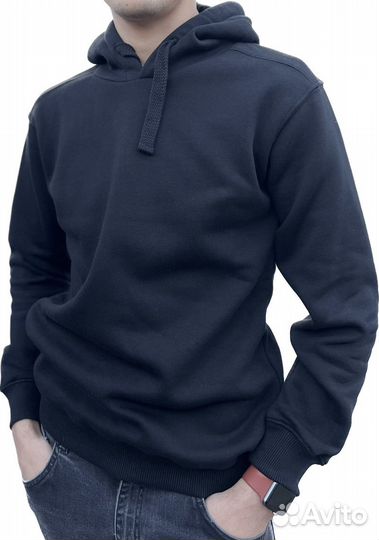 Худи черное мужское