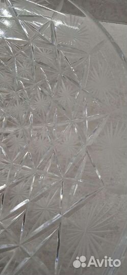 Блюдо хрустальное СССР