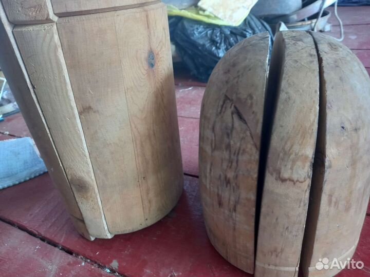 Деревянные балванки (женские и мужские шапки)