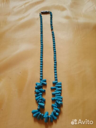 Бусы бирюза 12