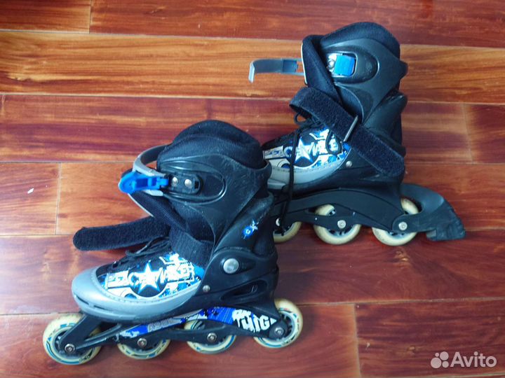Роликовые коньки детские раздвижные р 34-37